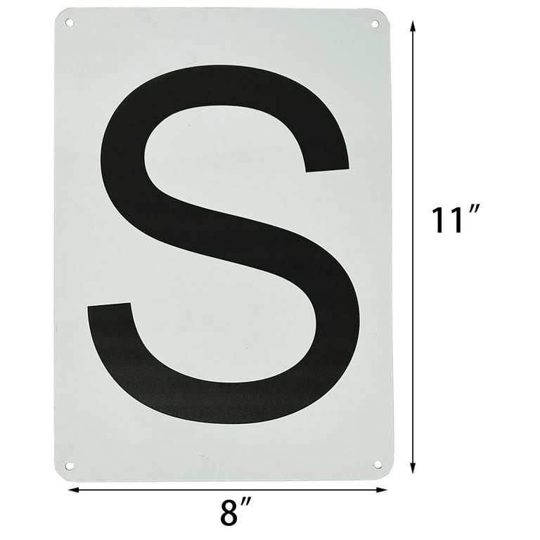 Numbered Sign 1 | 8 x 12 Aluminum Outdoor/Indoor Sign/Area Marker, Curbside  Number (1)