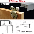 thumbnail image 6 of Johnson Hardware 2200F Twin Wheel Sliding Bypass Door Hardware 48", 6 of 9
