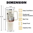 thumbnail image 5 of Graduation Gifts for Her She Believed She Could So She Did Tumbler Coffee Mug 40oz Cup with Handle and Straw, 5 of 6