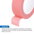 thumbnail image 4 of Uxcell 8Pcs 0.8 inch Wide 14 Yards Pink Masking Tape Painters Tape Rolls for Home Office, 4 of 7