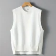 thumbnail image 2 of Suéter de otoño e invierno para hombre, nuevo chaleco de color sólido, ropa de calle de moda coreana de alta calidad, chalecos de punto originales para hombre, 2 of 5