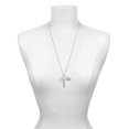 thumbnail image 3 of Delight Jewelry Two-tone Girl Silhouette in Heart Always My Mother Bar Zoe Necklace, 3 of 4