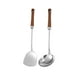 thumbnail image 2 of Juego de cucharas soperas y cucharón ranurado de acero inoxidable | Utensilios de cocina pulidos a espejo | Mango largo resistente al calor | 2 Piezas | Cucharas para servir de cocina duraderas de, 2 of 8