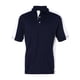 thumbnail image 1 of FeatherLite Camisa deportiva de malla libre de humedad con bloques de color para hombre (0465) Azul marino/Blanco S PlumaLite 0465, 1 of 1
