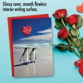 thumbnail image 5 of C3514VDG Humor Valentine's Day Card 'Beach Penguins' with Envelope by NobleWorks, 5 of 6