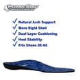 thumbnail image 3 of Plantilla PowerStep Pinnacle Azul Gris para Zapatos Anchos con Soporte de Arco Neutro para Hombre, 3 of 5