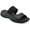 Black, variant on Easy Spirit Womens Taisy 3 Faux Leather Flat Slide Sandals