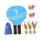 thumbnail image 2 of 2 piezas Bádminton Set Ejercicio Raqueta de bádminton para niños interiores al aire libre estilo C, 2 of 8