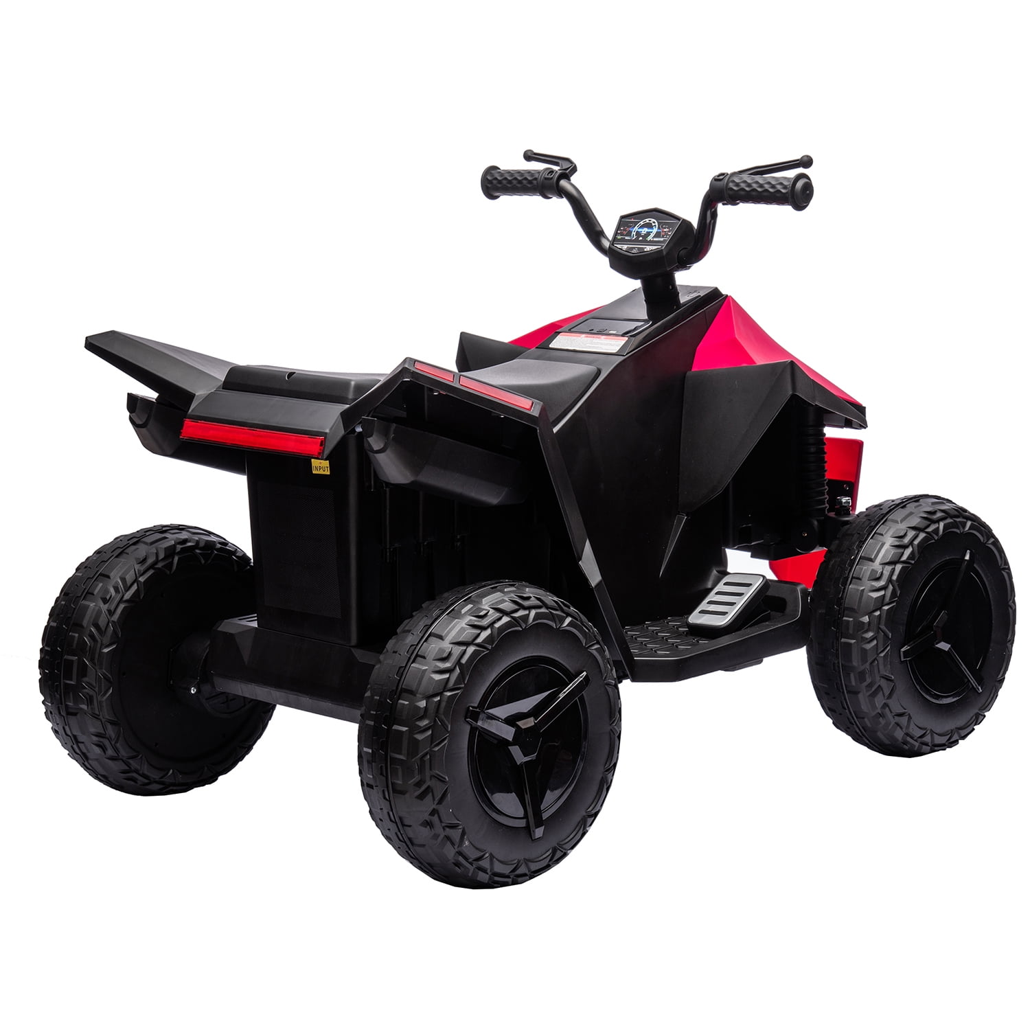 CIPACHO 12V Kids Ride On ATV Car, 4-Wheeler Electric Vehicle with Dual-Drive System, LED Front and Rear Dazzling Lights, Music, MP3, USB Interface, Red CIPACHO 12V Kids Ride On ATV Car, 4-Wheeler Electric Vehicle with Dual-Drive System, LED Front and Rear Dazzling Lights, Music, MP3, USB Interface, Red