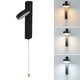 thumbnail image 5 of Lámpara de pared LED 9W 85 a 265V ANGGREK Interruptor de cadena de tracción 3 modos de color, 5 of 8