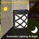 thumbnail image 4 of Muyoka Luz de pared solar Luz de cerca solar LED para exteriores Luz de cubierta solar de encendido / apagado automático Luz de paso solar impermeable IP55 con luz de colores RGB para escaleras Patio Muyoka Hogar, 4 of 5