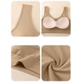 thumbnail image 3 of Vrorvz Wireless Bras for Women Wide Straps Bra Supportive Push up Comfortable Tshirts No Underwire Tshirt, 3 of 5