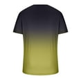 thumbnail image 4 of ZCFZJW Mens Casual 3D Printing T-Shirts Big and Tall Regular Fit Graphic Tee Shirts Summer Short Sleeve Trendy V Neck Pullover Tshirt Tops Z06-Green XXXL, 4 of 5