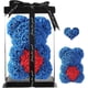 thumbnail image 1 of Oso Rosa, Oso de Peluche Rosa, Oso de Rosa Artificial Hecho a Mano, El Mejor Regalo para San Valentín, Día de la Madre, Boda, Aniversario, Cumpleaños (Zafiro), 1 of 5