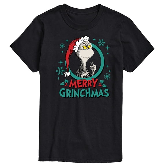 Dr. Seuss The Grinch - Christmas - Merry Grinchmas - Men's Short Sleeve Graphic T-Shirt