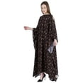 thumbnail image 3 of Moomaya Boat Neck Caftan Rayon Cover Up Printed Cold Shoulder Kaftan Maxi Dress, 3 of 6