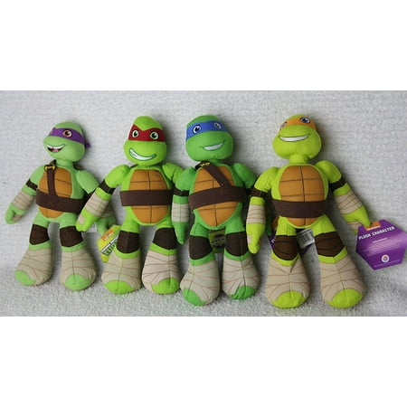 Nickelodeon Ninja Turtle Set of 4 Plush Toys 10" --By Half Shell Heroes