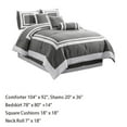 thumbnail image 2 of Ensemble de Couette Générique, 7 Pcs, Design Bicolore, Grand Lit, 2 of 4