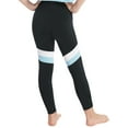 thumbnail image 2 of iiniim Kids Girls Athletic Leggings Compression Running Trousers Stretchy Dance Workout Yoga Pants Light Blue 12, 2 of 7