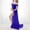 Blue, variant on Yteetum Maternity Dress for Photoshoot Women Off Shoulder Pregnants Sexy Photography Ruffled Short Sleeve Long Dress Pregnant Woman Front Split Floor Length Dresses Nursing Long Dress