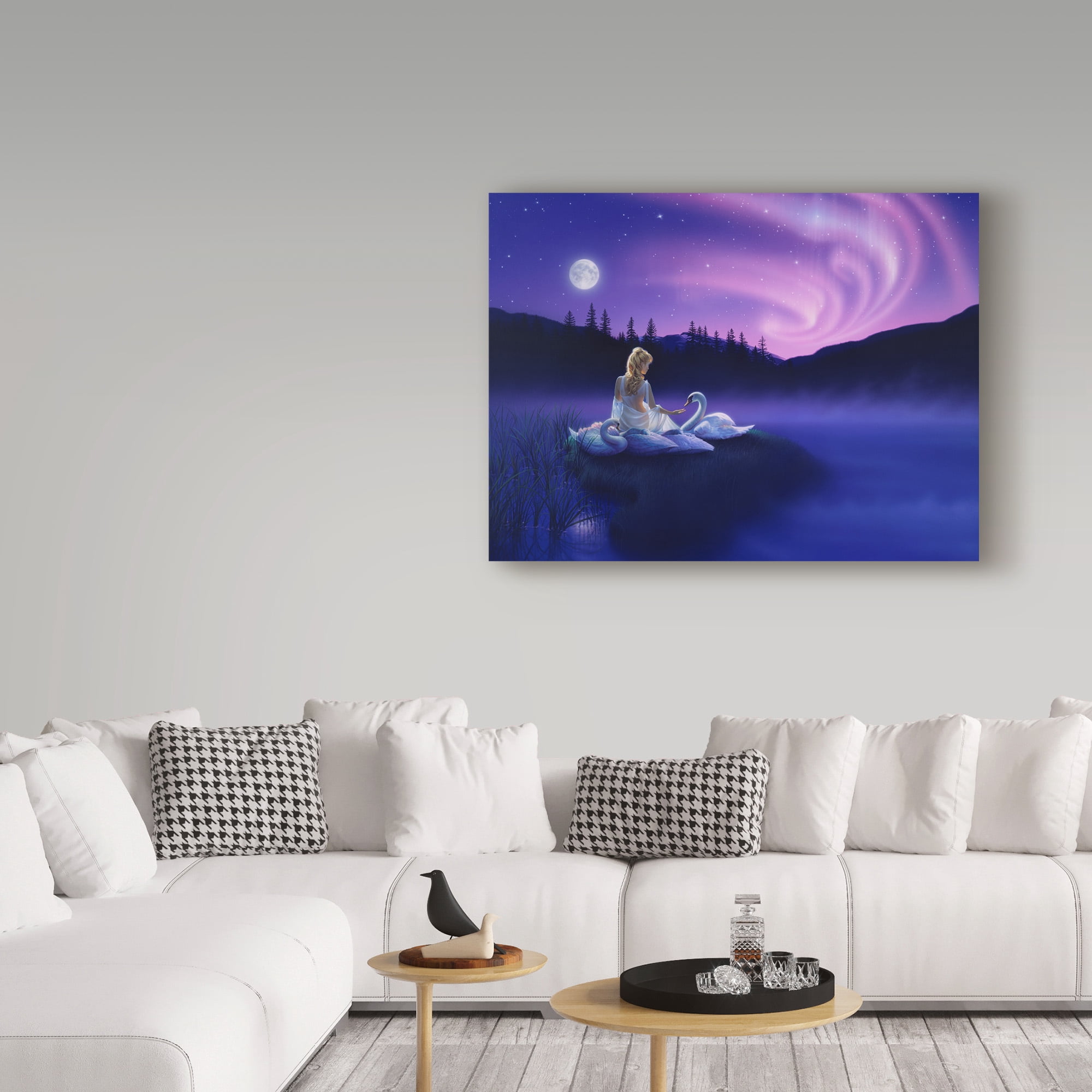 Trademark Fine Art 'Gift Of The Swan' Canvas Art by Kirk Reinert