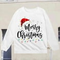 thumbnail image 5 of gcong Christmas Sweatshirt for Kids Girls Long Sleeve Crewneck Pullover Santa Claus Reindeer Print Sweat Shirt Toddler Winter Shirt Fall Tops, 5 of 5