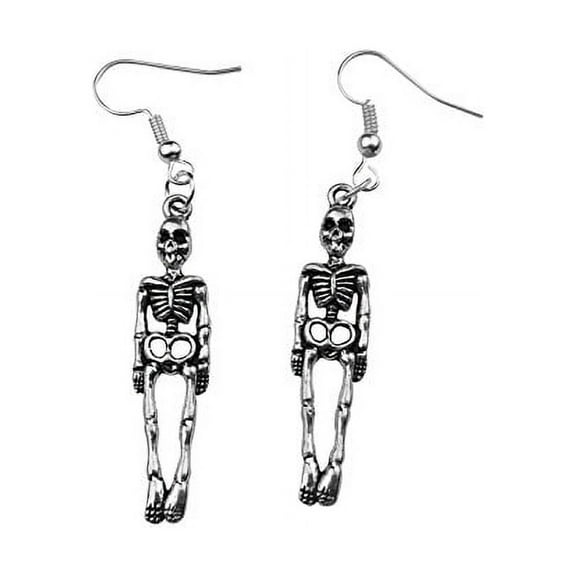 Art Attack Halloween Skeleton Earrings Skull & Bones Holloween Costume Goth