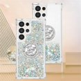 thumbnail image 2 of Liquid Quicksand Case for Samsung Galaxy S25 Ultra (Not S25) with Diamond Kickstand, Luxury Fun Glitter Sparkle Flowing Clear Bling Cover Case for Samsung Galaxy S25 Ultra. -Silver, 2 of 14