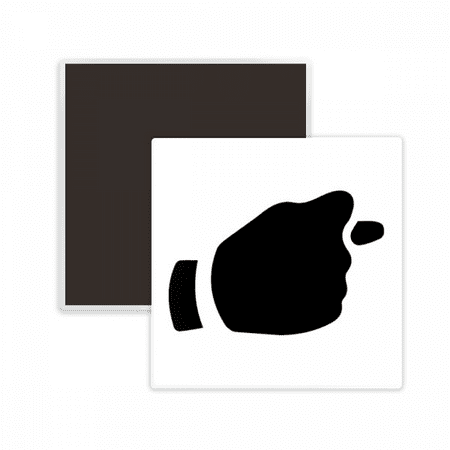 

Provoke Gesture Outline Pattern Square Ceracs Fridge Magnet Keepsake Memento