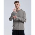 thumbnail image 3 of Locachy Veste à Capuche Légère pour Hommes UPF 50+ Protection Solaire Extérieure à Fermeture Éclair Complète Manches Longues pour la Pêche Randonnée Performance, 3 of 8