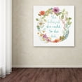 thumbnail image 3 of Trademark Fine Art "Rainbow Seeds Wreath I" Canvas Art by Lisa Audit, 3 of 3