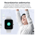 thumbnail image 4 of Reloj Inteligente Deportivo e Impermeable BLOOSOM Para Hombre Y Mujer Con Llamada De Voz Plata, 4 of 4
