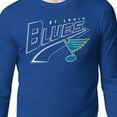 thumbnail image 3 of Men's Starter Blue St. Louis Blues Modern Tailsweep Long Sleeve T-Shirt, 3 of 3