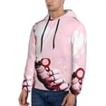 thumbnail image 3 of Lsque Five Nights At Freddy'S Pattern Casual Men's Hoodie,Hooded Sweatshirt with Kangaroo Pocket,Pullover Hoodie-Medium, 3 of 8