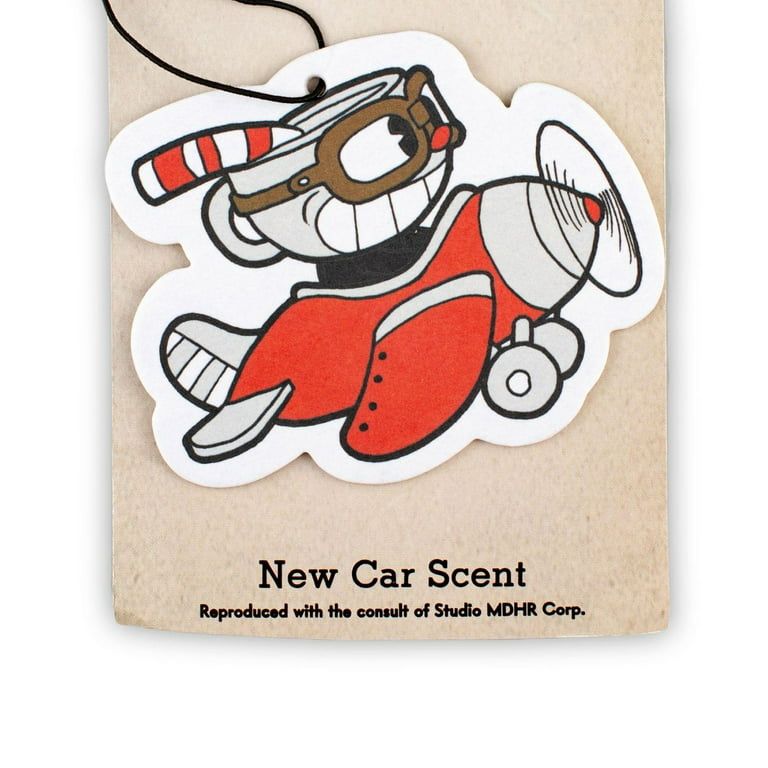 Cuphead Airplane Hanging Air Freshener for Cars New Car Scent