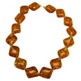 thumbnail image 1 of 22x26mm Golden-Yellow Puffed Diamond Bead Strand (16 Piece), 1 of 1
