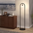 thumbnail image 4 of Henn&Hart Lampe de Sol Moderne en Métal 14"W Finition Bronze Noirci, 4 of 7