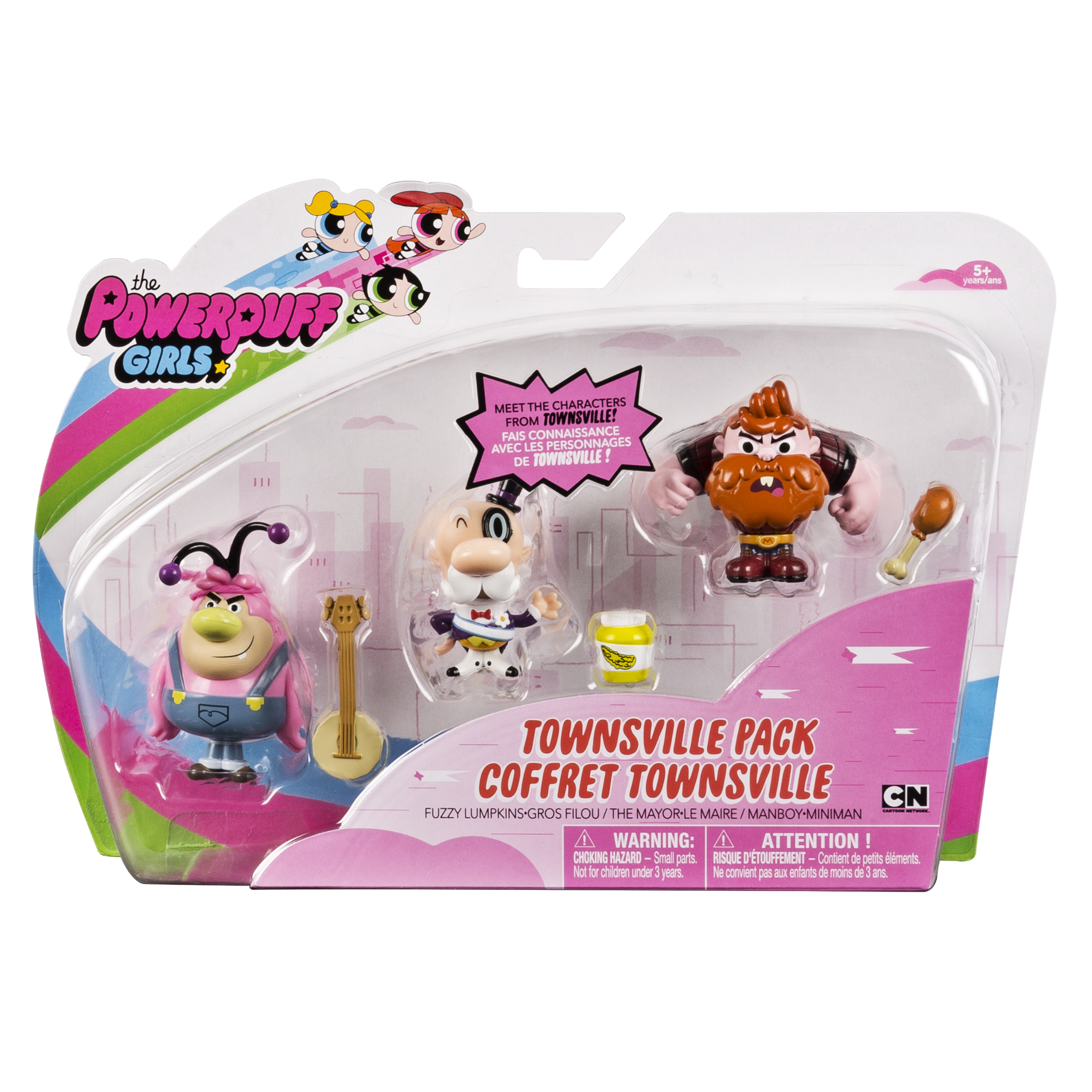 The Powerpuff Girls, Townsville Pack, Action Figures, Walmart Exclusive by Spin Master - image 2 of 2