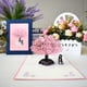 thumbnail image 3 of tarjetas emergentes para el día de San Valentín, 3D Love Pink Cherry Blossom Tree Pareja Aniversario de Boda Gracias Cumpleaños para Esposa, Marido, Ella, Él, Pareja, Tarjeta de felicitación, 3 of 3
