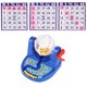 thumbnail image 5 of FELTECHELECTR 1 máquina de bingo simulada para dibujar, juego de mesa, juguete educativo para niños (azul), 5 of 6