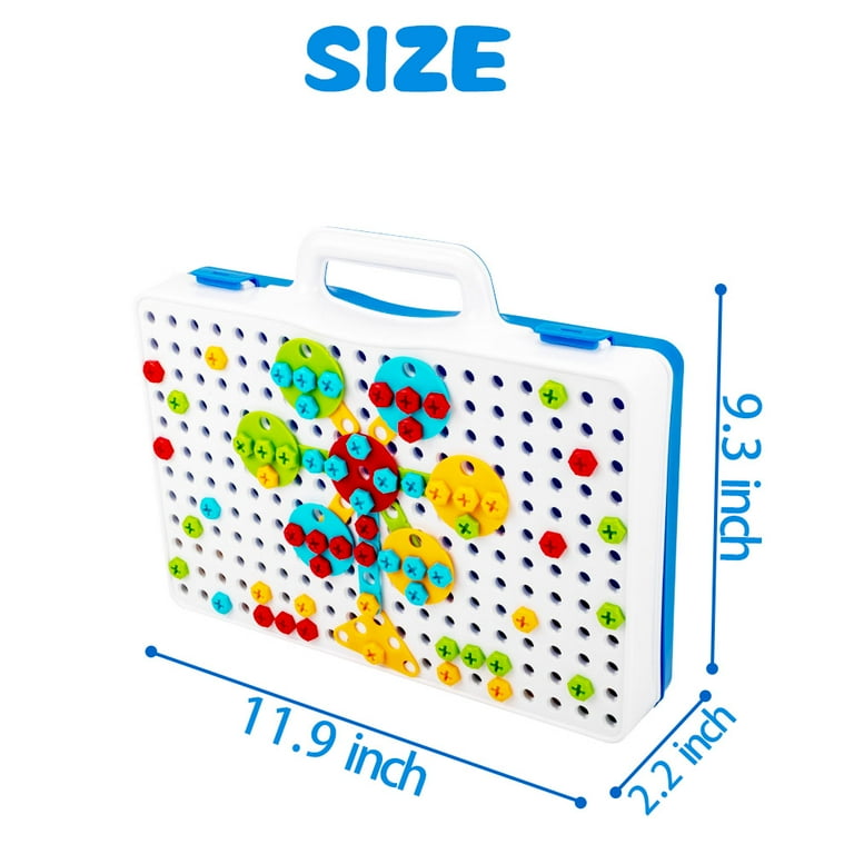 toytoytoy　３枚セット UNIH Kids Drill Set Toys for 3 4 5 Year Old Boys Girls, Building