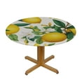 thumbnail image 3 of ONETECH Round Fitted Tablecloth Flower Floral Table Cloth with Elastic Edged Waterproof Wipeable Round Table Cover for Patio Parties Outdoor Decor, 3 of 7