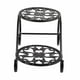 thumbnail image 2 of Soporte de Flores para Plantas de Balcón Interior de Metal (Negro), 2 of 9