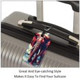 thumbnail image 3 of Square 2Pack PU Leather Elephant Cruise Luggage Tag with Privacy Cover and Name ID Tag for Travel Handbags Backpacks Luggage Tags, 3 of 6