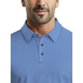 thumbnail image 4 of Ben Hogan Men's & Big Men's Performance Geometric Jacquard Short Sleeve Golf Polo Shirt, Sizes S-5XL, 4 of 7