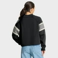 thumbnail image 2 of Women's Fanatics Black Las Vegas Raiders Oversized Hometown Toss Sweep Mock Neck Pullover, 2 of 5