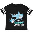 thumbnail image 3 of Inktastic My Daddy Loves Me with Cute Sharks Boys or Girls Toddler T-Shirt, 3 of 5