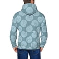 thumbnail image 5 of Zip Up Hoodies for Men - Sea Shells Blue Long Sleeve Comfrt Men'S Fashion Hoodies & Sweatshirts, Jackets for Men Hoodies Pullover Clothing Clothes with Pouch, 5 of 5