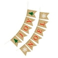 thumbnail image 6 of ORDDIART Burlap Banners 1Set Swallowtail Shape For Christmas Decoration Multi 7.1*5.1in, 6 of 8