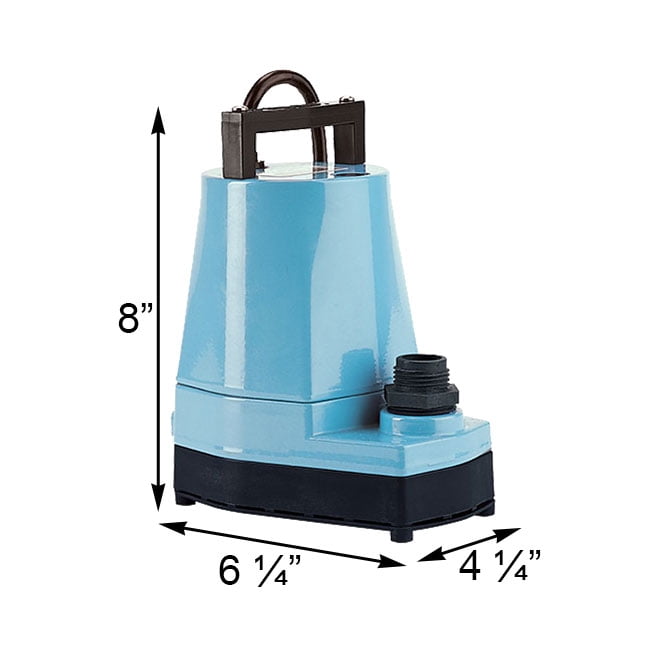Little Giant Manual Submersible Utility Pump, 5-MSP, 1500gph